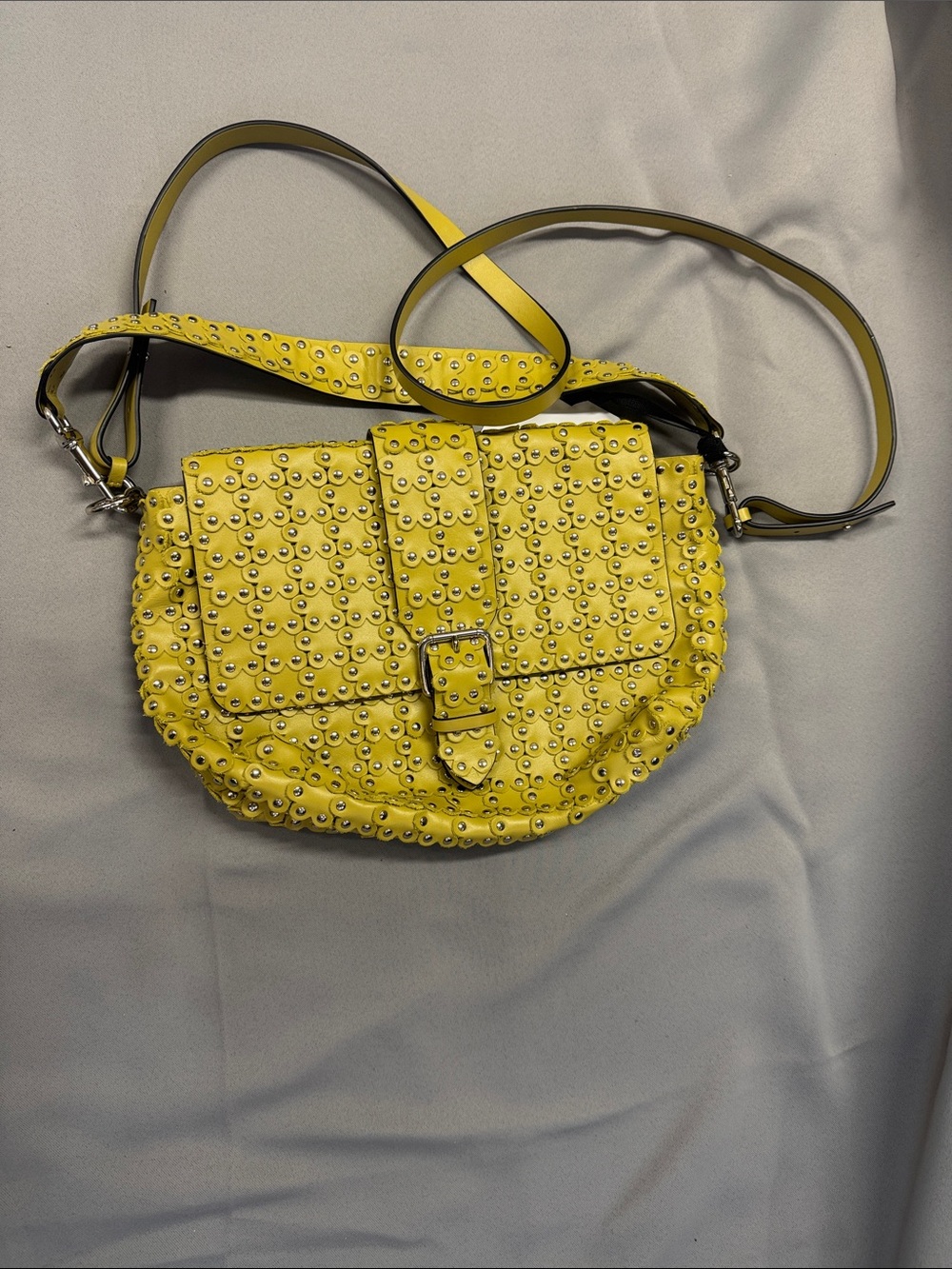 Valentino flower puzzle stud shoulder bag